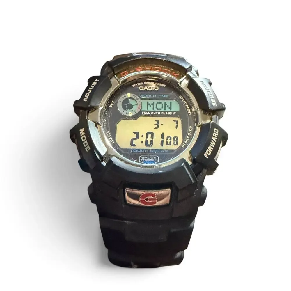 Casio G-Shock G-2310R Tough Solar Digital Watch Module 2184 Black Resin Vintage